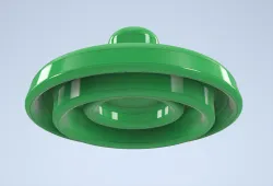 High voltage glass insulator