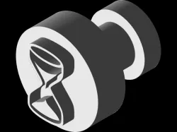 hourglass croc charm