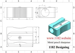 how to design metal pencil sharpener in solidworks
