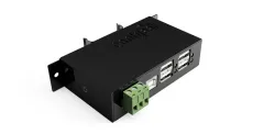 Industrial 4 Port USB 2.0 Powered Hub with Power Adapter for PC-MAC