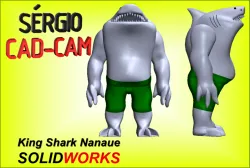 King Shark Nanaue -Sérgio CAD CAM