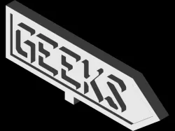 Label "GEEKS"