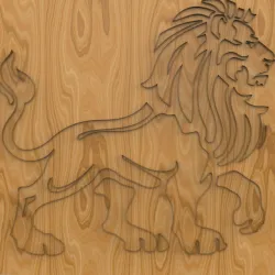 lion \\ 3d printer \\ laser cut