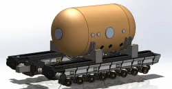 Lunar/Mars Large Payload Transport Trailer