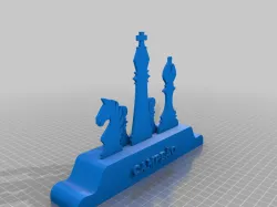 Modelo troféu xadrez 2