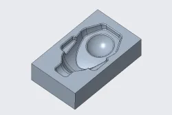 Mold cavity part 3 (CAD & CNC Machining)