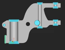 nTopology Masking Plugs for Drill Press Casting
