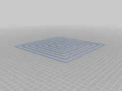 Parametric tramming squares - printer bed level