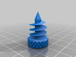 Phillips Head, Slot Head, T20 Torx Head Cardboard Screws (OpenSCAD)