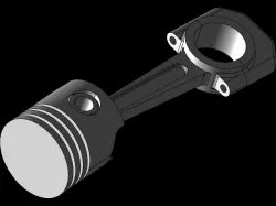 Piston Head with Connecting Shaft