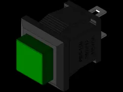 Push-Button Switch PBS-15B Green