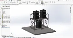 Roof-Top Water Tank Stand