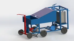 Seed plowing and watering machine.