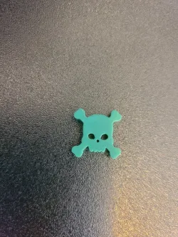 skull and crossbones / poison token for games