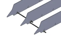 Slats for Omax Maxiem 1530 waterjet