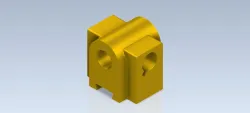 Studycadcam 3D CAD Exercise 223 / Anchor slide Autodesk Inventor Pro