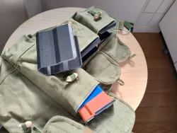 Stuffing for the side pocket of a Chicom Type 56 chest rig