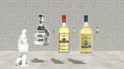 Tequila bottles
