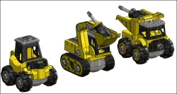 Toy Take Apart Construction Car Toy - 2  CAD