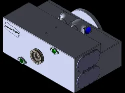 Two stroke apposed pistons parallel cylinders internal combustion engine