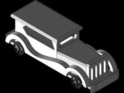 Vintage Car CAd Model