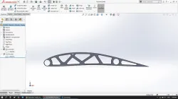 Wing airfoil rib3