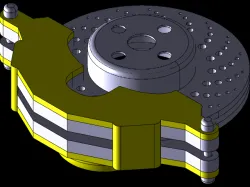 3D Disc Brake Model
