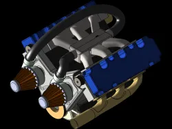 6 cylinder V6 engine