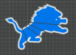 Articulated Detroit Lion