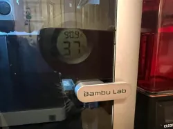 Bambu X1C Hygrometer handle mount
