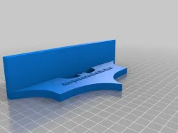 Batman shelf with wider shelf and cool text