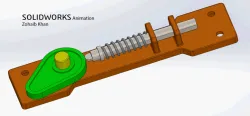 Cam Shaft Spring Animation in solid works