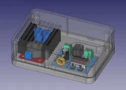 Case for the Xh-m609 and DC-DC step up