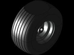 Complete balloon wheel 18x8.50x8