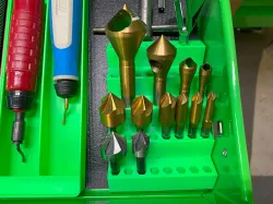 Countersink & Step Drill Bit Tool Cabinet Organizer