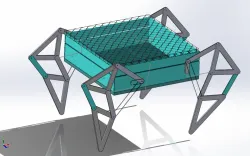 Design of Quadruped robot using Theo-Jansen Mechanism