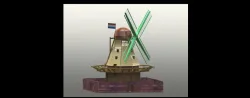 DEZWALUW- DUTCH WINDMILL.