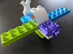 Duplo horizontal airplane propeller 