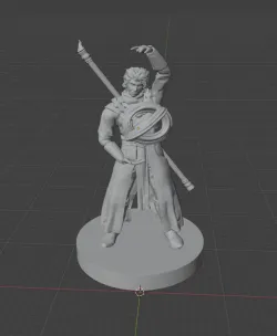 Half-Elf Mage with Orb