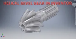 Helical Bevel Gear in Inventor || Gear Design in Inventor || Helical Gear || Bevel Gear || Inventor