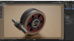 Herringbone Gears Blender Animation