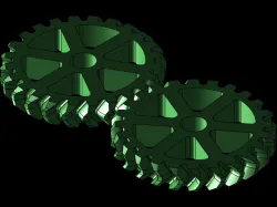 Herringbone Gears with Spokes