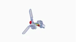 LEGO  42040 aircraft engine