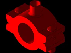 Mechanical Tee 2" - coupling 3/4"