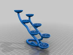 Miniature Figure Display Stand with 25mm bases
