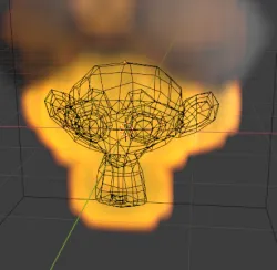 monkey on fire