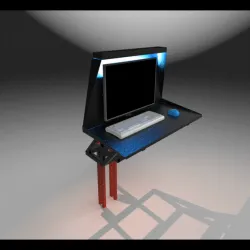 PC console shelf