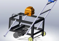 Peripheral blade bush cutter