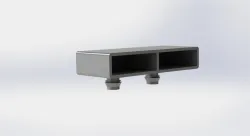 Plastic holder for wooden slats