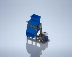 Plastic waste crusher machine